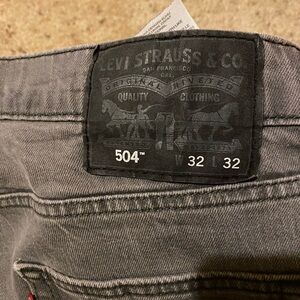Levi's Men's 504 Gray Jeans